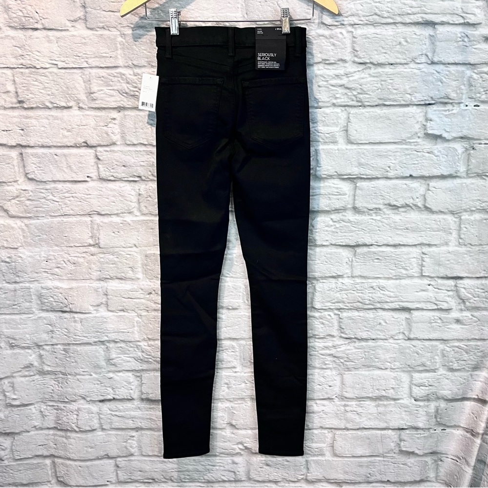 NWT J Brand 24” Maria High Rise Skinny Jeans in Seriously Black - Picture 4 of 12